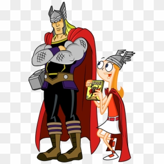 Thor Clipart Marvel - Phineas And Ferb Mission Marvel, HD Png Download