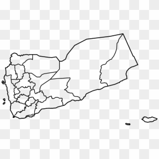 Yemen Governorates Blank - Map Of Yemen Png, Transparent Png