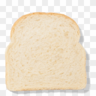 Bread Slice Png - White Bread One Slice, Transparent Png