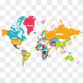 Elegant World Map - World Map, HD Png Download