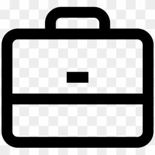 The Icon Shows A Briefcase That Is Closed With A Handle - Suitcase Symbol White Png, Transparent Png