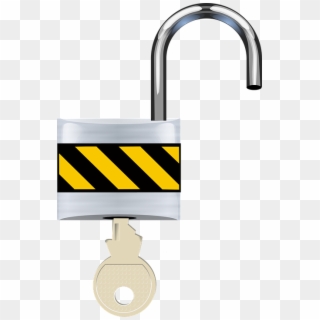 Open, Padlock, Lock, Security, Unsafe, Unlock, Key - Padlock Open Png, Transparent Png