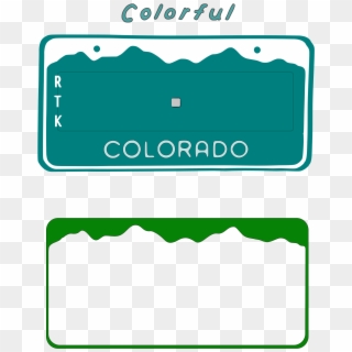 Big Image - Colorado License Plate Clipart, HD Png Download