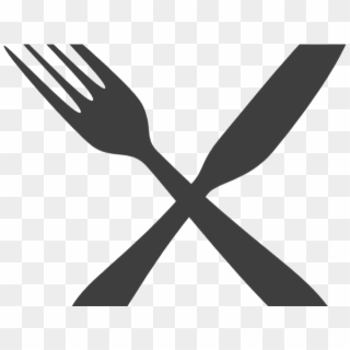 Fork Clipart Black And White - Fork And Knife Clipart Png, Transparent Png