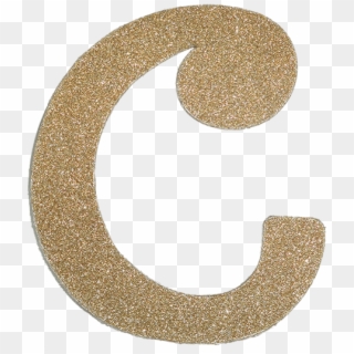 Gold Glitter Letter C, HD Png Download