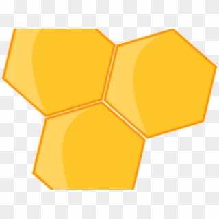 Hexagon Clipart Bee - Bee Clip Art, HD Png Download