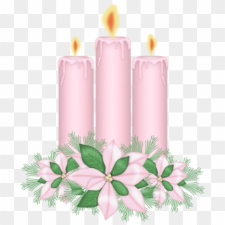 1177 X 1300 5 - Christmas Candle Clipart Pink, HD Png Download