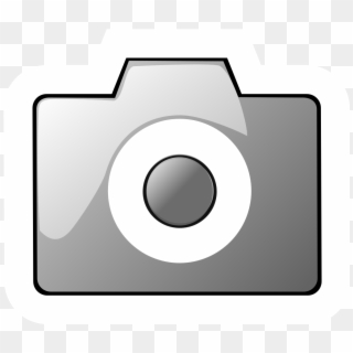 High Contrast Camera Photo 2 Grey - Grey Camera Icon Png, Transparent Png