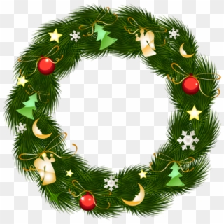Free Png Christmas Wreath With Ornaments Png - Christmas Pics Of 192 Pixels, Transparent Png