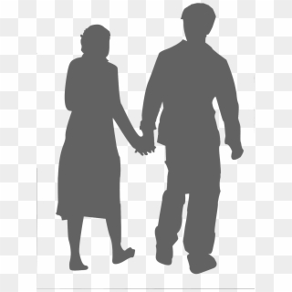 People Walking Silhouette Png - Grey People Silhouette Png, Transparent Png