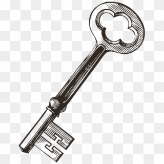 Key Vintage Key Lock Old Antique Unlock - Skeleton Key Clip Art, HD Png Download