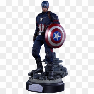 Captain America - Hot Toys Captain America Civil War Battling Version, HD Png Download