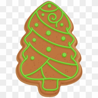 Gingerbread Xmas Tree Cookie Png Clip Art - Lebkuchen, Transparent Png
