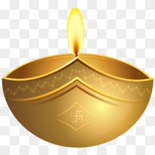 Free Png Download Diwali Gold Candle Clipart Png Photo - Candle, Transparent Png