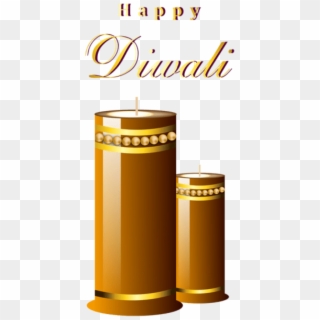 Download Beautiful Happy Diwali Candles Clipart Png - Happy Diwali Png Transparent, Png Download