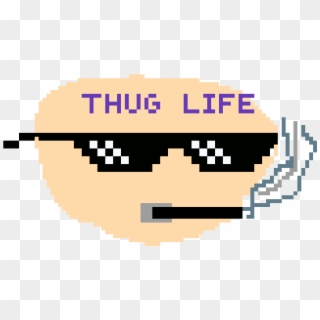 Thug Life Size - Chill Emoji, HD Png Download