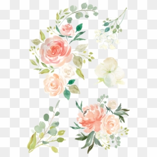 Watercolor-flowers - Hand Drawn Flowers Png, Transparent Png