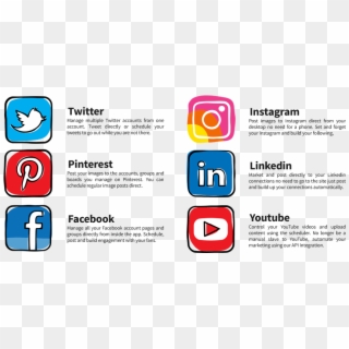 Follow Us On Instagram Transparent Pictures To Pin - Facebook Instagram Pinterest Twitter, HD Png Download