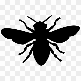 Bee Silhouette Png, Transparent Png