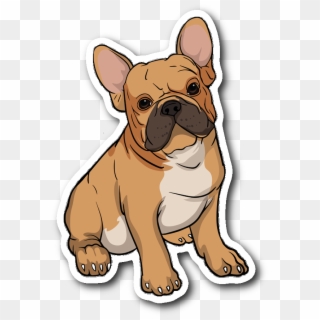 French Bulldog Sticker Funny Gift For Cute Dog Lovers - French Bulldog, HD Png Download
