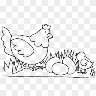 Drawn Chick Egg Png - تلوين دجاجة, Transparent Png