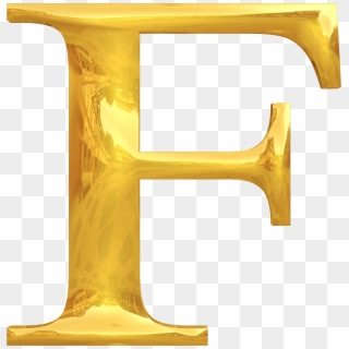 Big Image - Letter F In Gold, HD Png Download