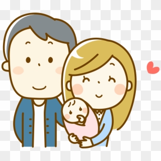 Big Image - Family With Baby Drawing, HD Png Download