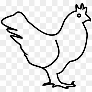 Png File Svg - Chicken Icon Png White, Transparent Png