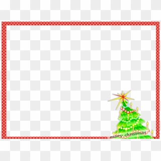 Christmas Frame Png File - Christmas Border Clipart Landscape, Transparent Png