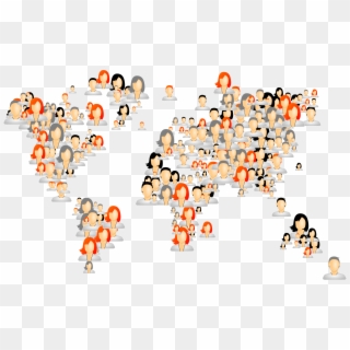 This Free Icons Png Design Of Avatars World Map, Transparent Png