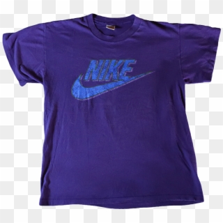Purple Nike Logo - Active Shirt, HD Png Download