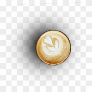 Cappuccino Coffee Top View Png, Transparent Png
