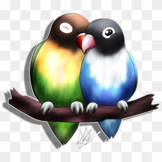 Lovebirds Digital Png - Love Bird Png Hd, Transparent Png