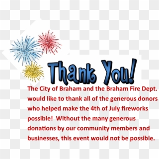 Thank You Fireworks - Calamvale Community College, HD Png Download