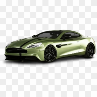 Aston Martin Vanquish Green Car Png Image - Aston Martin Vanquish Modified, Transparent Png
