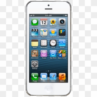 Png Iphone - White Iphone 5, Transparent Png