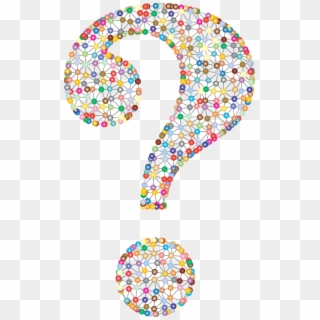 Question Mark Abstract Geometric Art Colorful - Funky Question Mark, HD Png Download