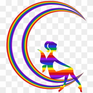 This Free Icons Png Design Of Rainbow Fairy Relaxing, Transparent Png