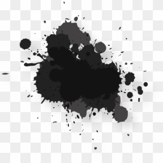 Png Black And White Black Watercolor Painting Ink Splash - Black Watercolor Png, Transparent Png