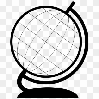Planet Earth Clipart Simple - Outline Of A Globe, HD Png Download