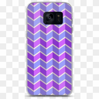 Blue And Purple Chevron Pattern Samsung Case - Mobile Phone, HD Png Download
