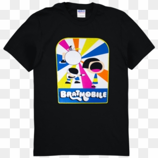 Bratmobile Blk Tee Front - T Shirt, HD Png Download