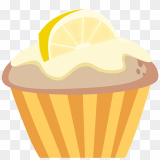 Muffin Lemon Pencil And In Color - Cupcake, HD Png Download