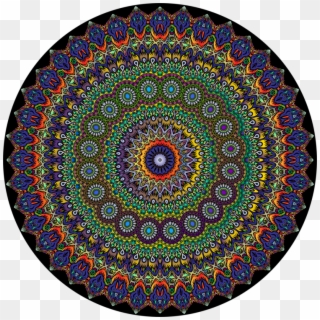 People Clipart Hippie - Mandala Psychedelic, HD Png Download