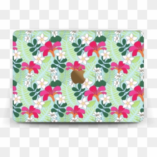 Tropical Flowers Skin Macbook 12” - Coin Purse, HD Png Download