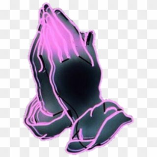 Pray Tumblr Neon Sticker Freetoedit - Bless Hands, HD Png Download