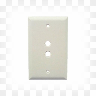 White Plastic Wall Plate With Two - Earrings, HD Png Download