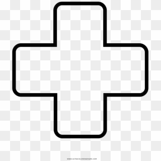 Medical Cross Coloring Page - Cross, HD Png Download