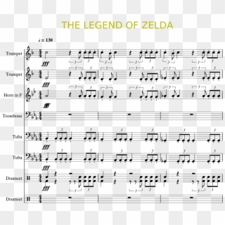 The Legend Of Zelda Sheet Music 1 Of 8 Pages - Congratulations Alto Sax Sheet Music, HD Png Download