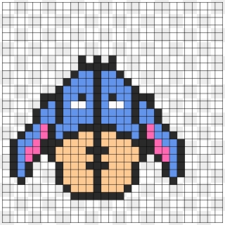 Eeyore Perler Bead Pattern 150583 - Mario Mushroom Christmas Pixel Art, HD Png Download